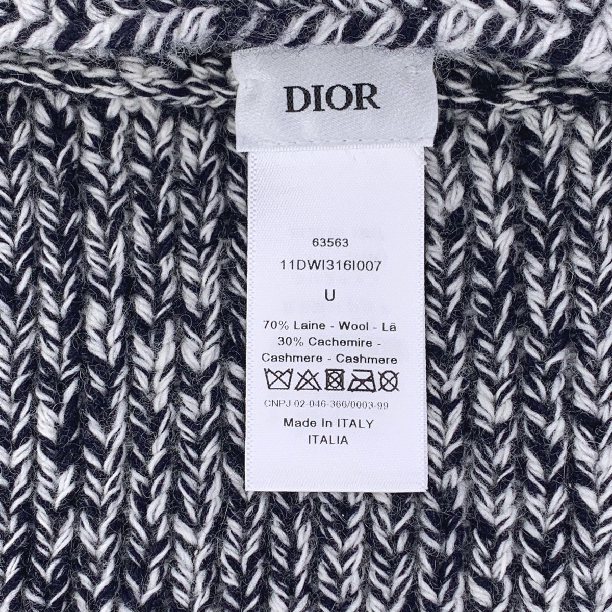 中古】 Christian Dior クリスチャン・ディオール ロゴ スヌード 