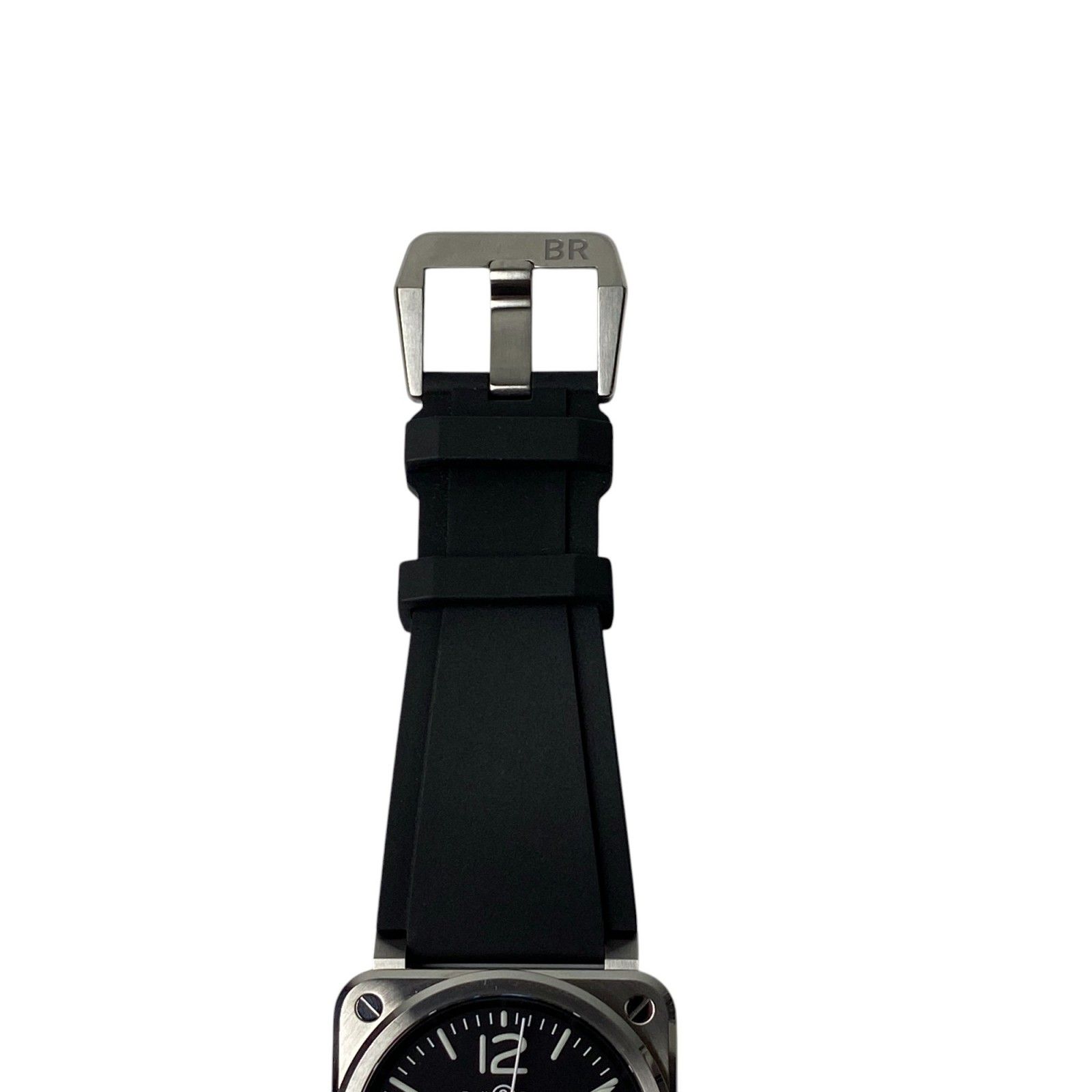 ベル&ロス Bell&Ross メンズ BR03-A ブラック スティール 黒文字