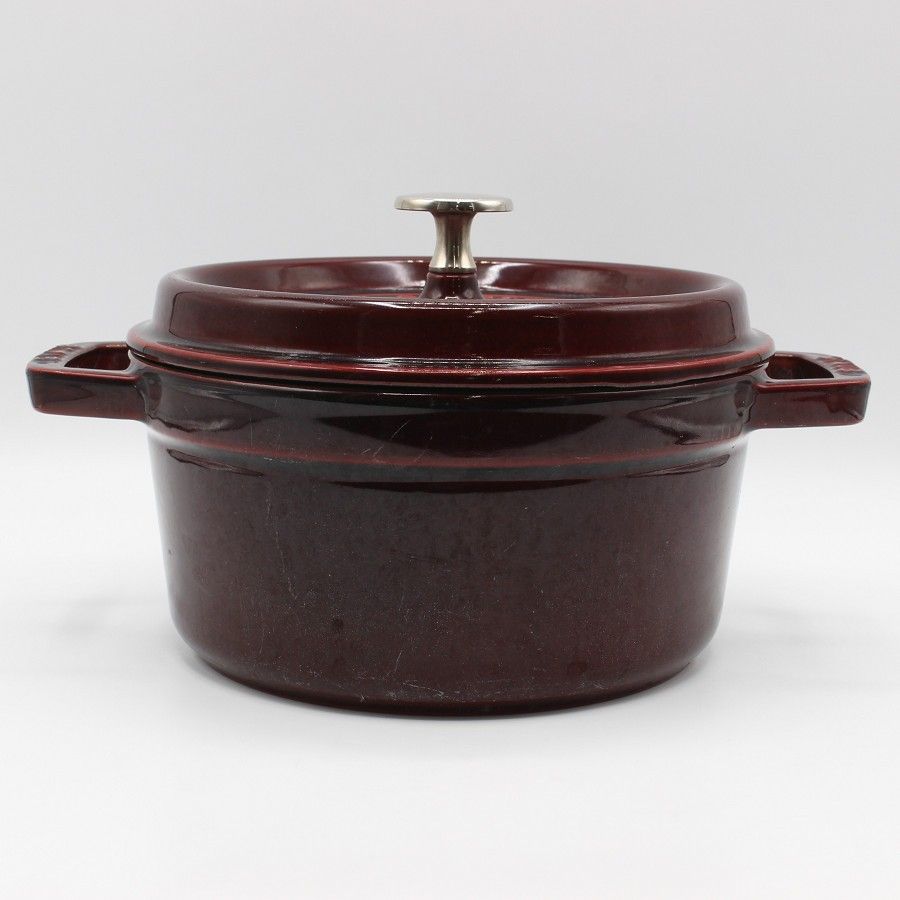 ストウブ ピコ ココット ラウンド 20cm 40509-645 グレナディンレッド ホーロー 両手鍋 STAUB 本体