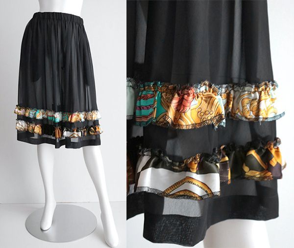 希少 COMME des GARÇONS ティアード フリル スカート 黒 楽天市場】comme des garcons フリル（スカート｜ボトムス