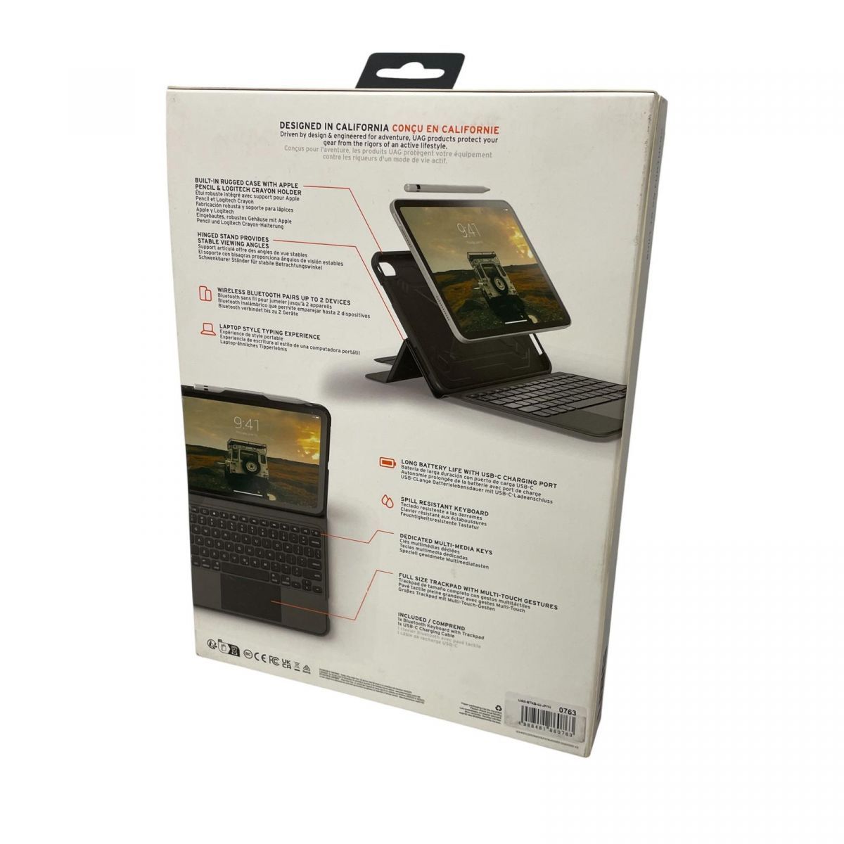 未開封 iPad用 キーボード付ケース URBAN ARMOR GEAR トラックパッド搭載 Bluetooth 第10世代 UAG-BTKB-02-JP AMK839144相