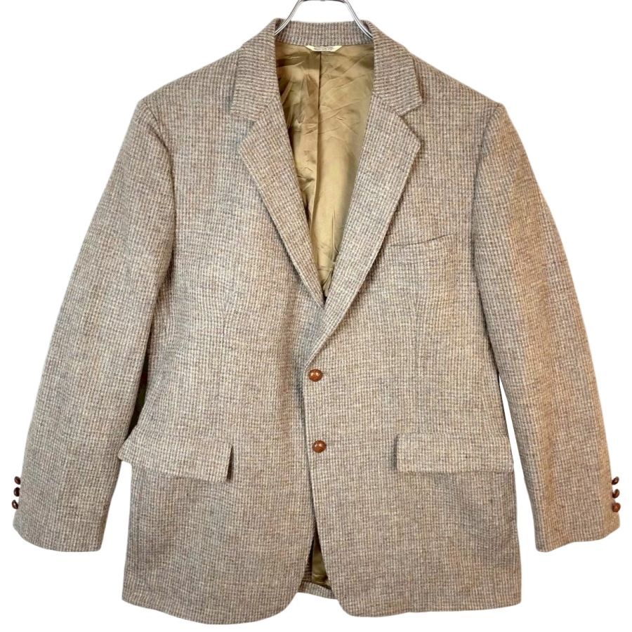 ✨美品✨【ハリスツイード】70s〜80s テーラードジャケット 80s90sUSA製Harris Tweedハリスツイードジャケットウールテーラード