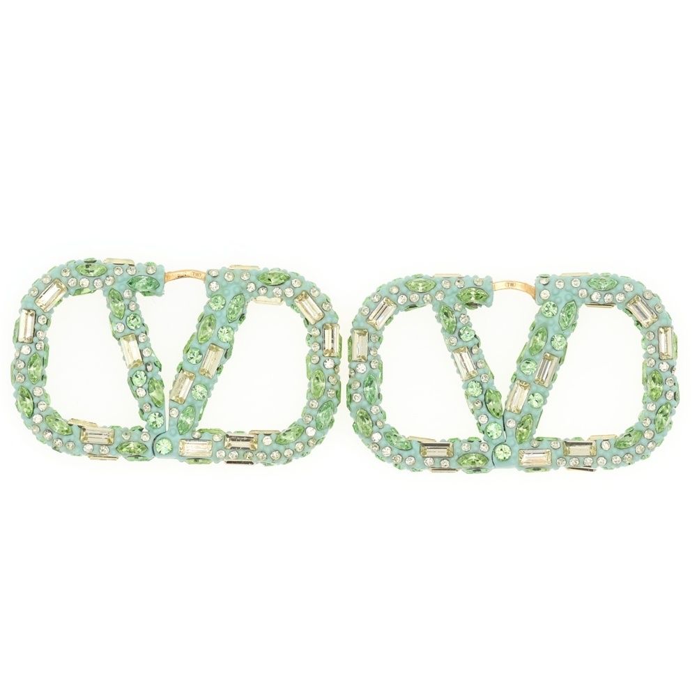 ヴァレンティノ Vロゴ クリスタル ピアス Valentino Garavani Vロゴ