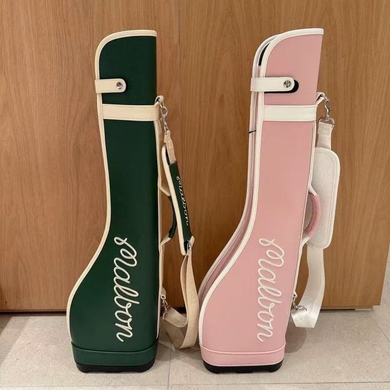 25新作❤️Malbon golf マルボンゴルフ キャディバッグ ピンク Malbon マルボン ゴルフ キャディバッグ ピンクキャスター型