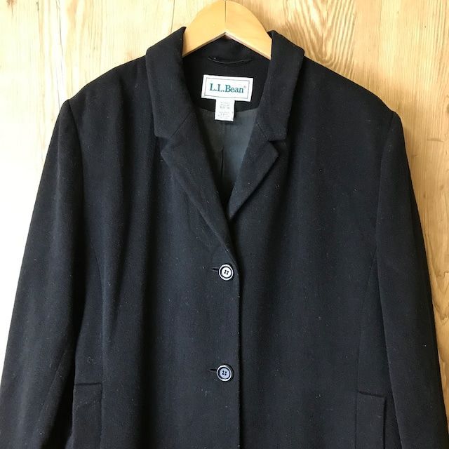 80s ビンテージ エルエルビーン ロングコート 90s llbean エルエルビーン ナイロン ロングコート ネイビー