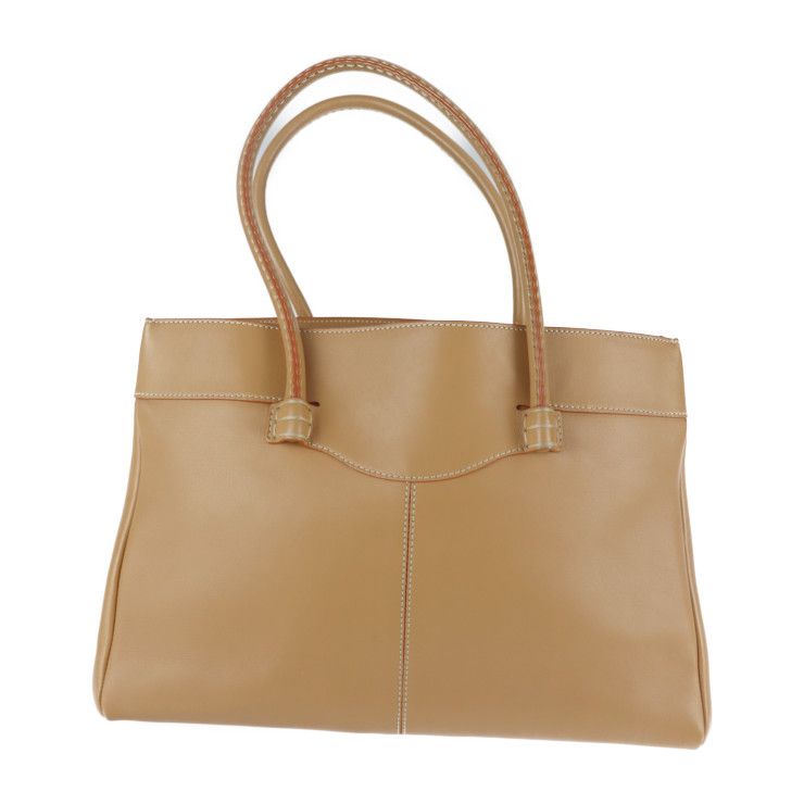 美品✨　トッズ　ハンドバッグ　レザー　ゴールド金具　キャメル TOD'S トッズ トートバッグ レザー ライトキャメル系