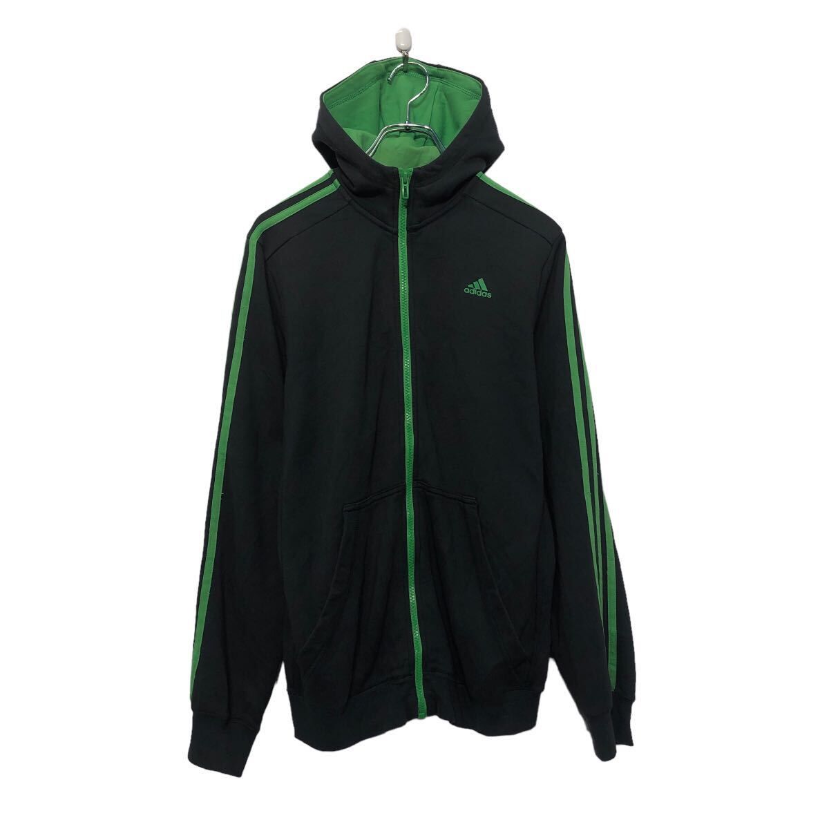 80s アディダス デサント製 グリーン トレフォイルロゴ トラック
