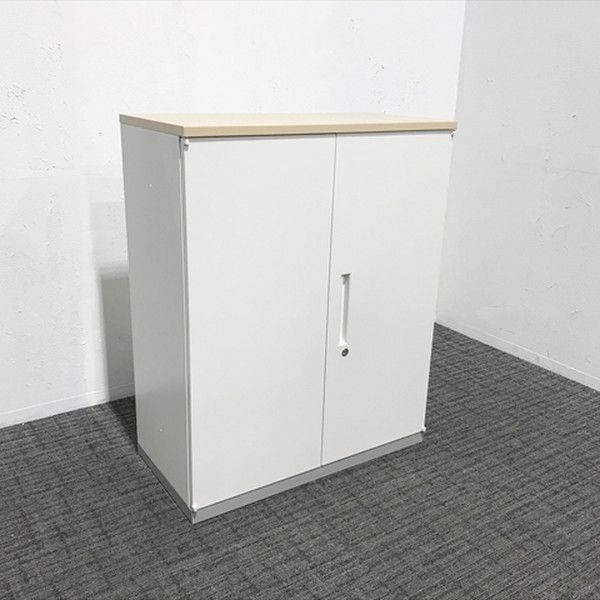 両開き書庫 TF スチールキャビネット イナバ オプティホワイト