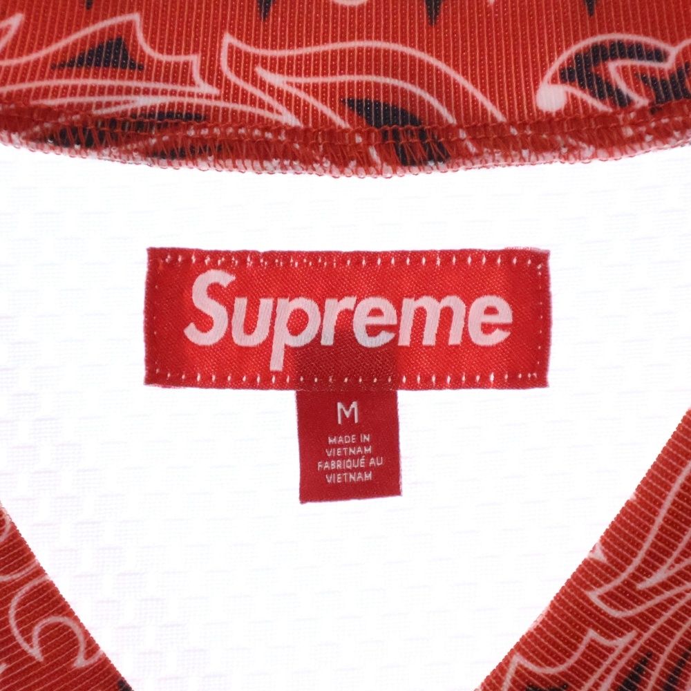Supreme ベースボールジャージ ホワイト/レッド Supreme ベースボールジャージ ホワイト/レッド Supreme