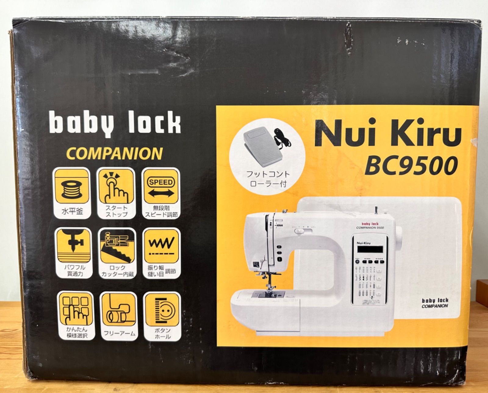 株）ジューキ 美品 baby lock COMPANION 9500 ロックカッター内臓コンピュータミシン - メルカリ