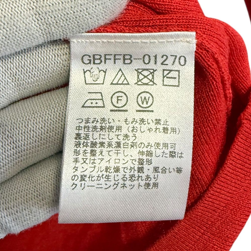 未使用 Sybilla シビラ シルク100％ 長袖 Vネック ニットカーディガン L レッド レディース 古着 中古 Sybilla - 未使用 Sybilla シビラ シルク100％ 長袖 Vネック
