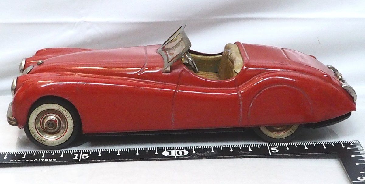 米澤玩具 三陽工業(旧トミー)【JAGUAR XK120ジャガー赤レッド】ブリキ 