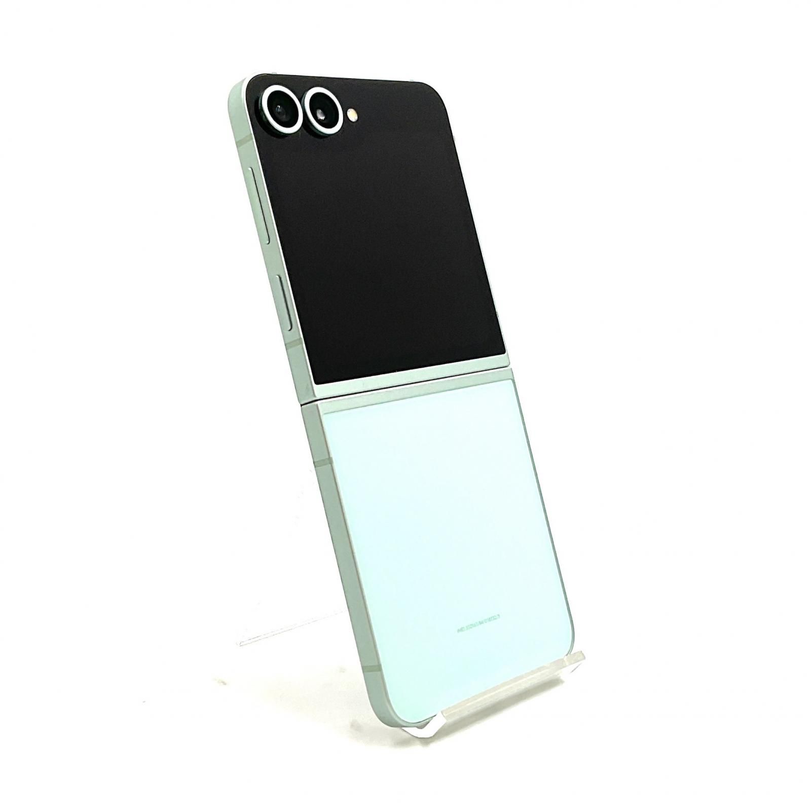 送料無料，定番人気 SAMSUNG Galaxy Z Flip6 256GB ミント SIMフリー SM-F741Q 白ロム 美品 動作確認済【全額返金保証】【最速発送】 スマートフォン本体