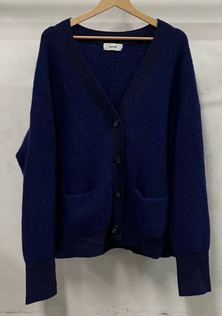 MACHATT マチャット シャギーモヘアニットカーディガン 長袖カーディガン アンサンブル サイズ不明 ダークネイビー 中国製
