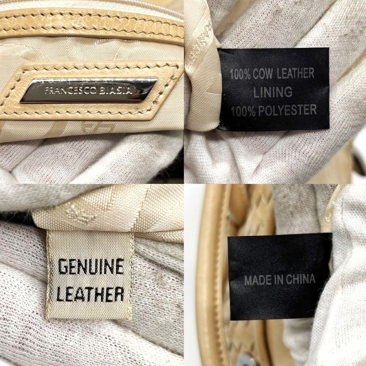 【極美品】フランチェスコ ビアジア パイソン ハンドバッグ グレージュ A4 楽天市場】FRANCESCO BIASIA フランチェスコ・ビアジア クロコ型