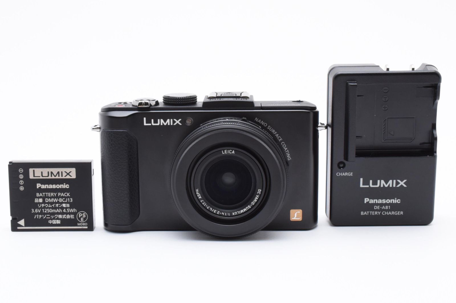 上品 パナソニック PANASONIC DMC-LX7-K デジタルカメラ 2460777A