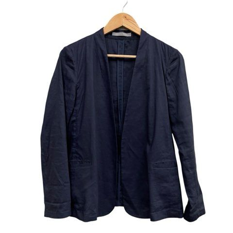 theory セオリー ノーカラージャケット ネイビー サイズ40