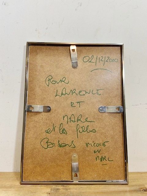 フランス ヴィンテージ フレーム コラージュ インテリア インディアン