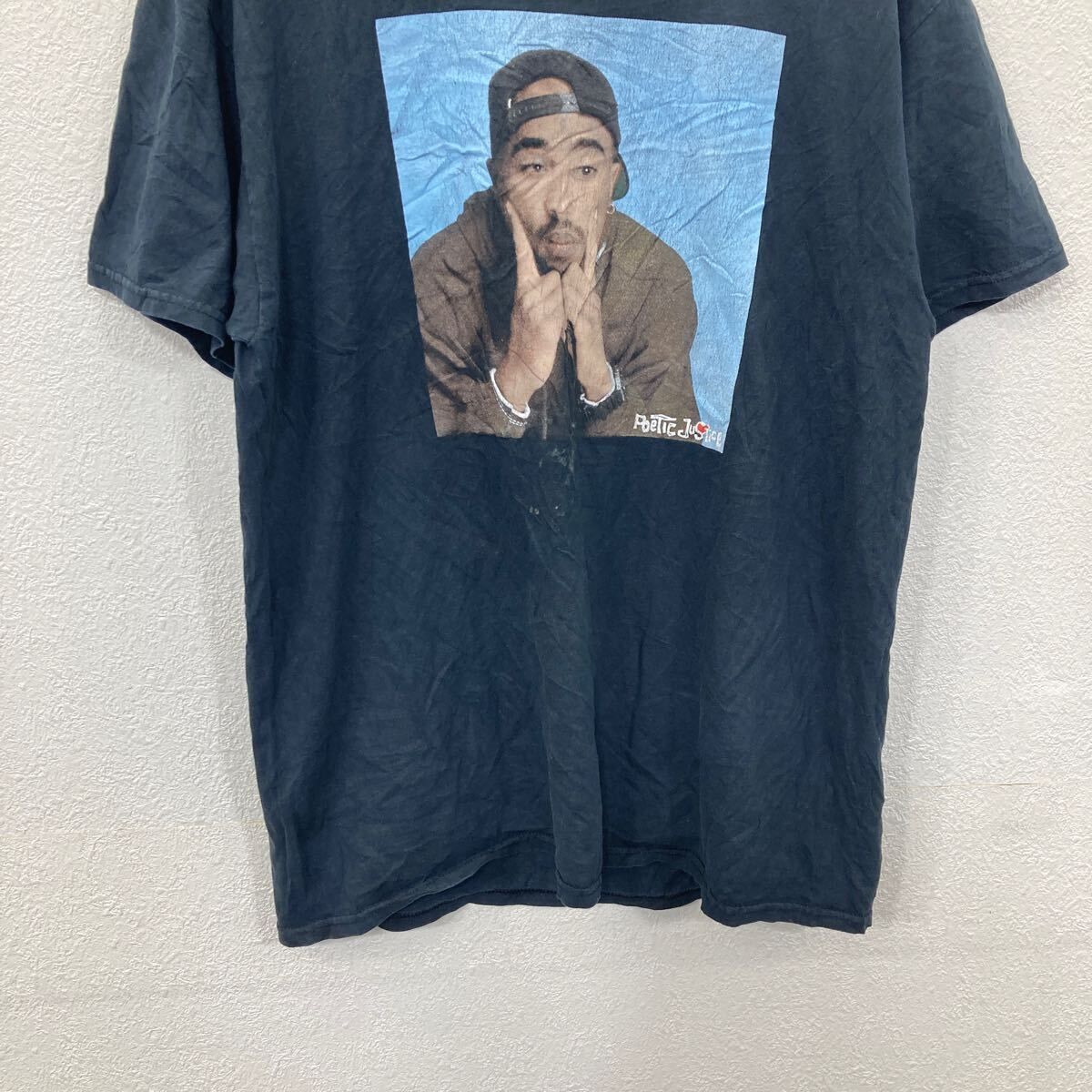 poetic justice 半袖 プリントTシャツ M ブラック ポエティック 
