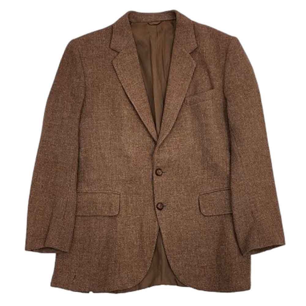 【英国製】ハリスツイード× Kingswood ジャケット　コート　くるみボタン ヴィンテージ VINTAGE 英国製 MURRAY BROTHERS Harris Tweed