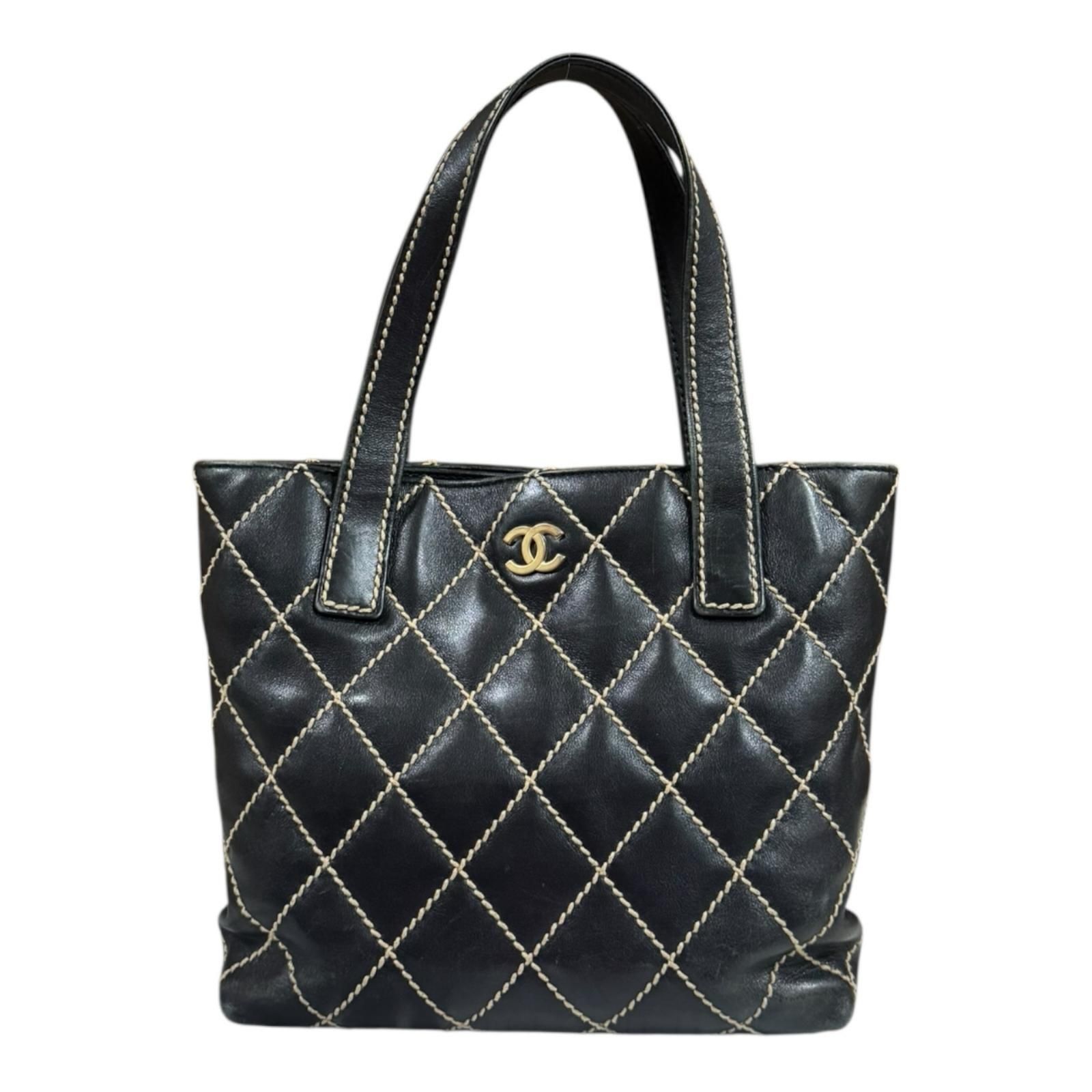 CHANEL ワイルドステッチ　ハンドバッグ 中古・古着通販】CHANEL (シャネル) ワイルドステッチ