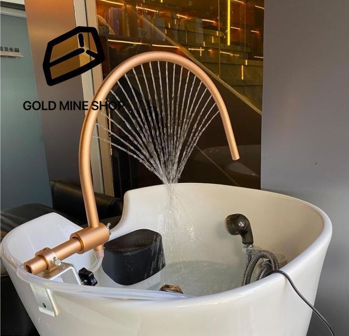 シャンプーベッド水循環ラック スパバニティ蛇口水循環装置 ヘッドヘアサロンスパ機器 180°アークデザイン ヘッドマッサージ用の調節
