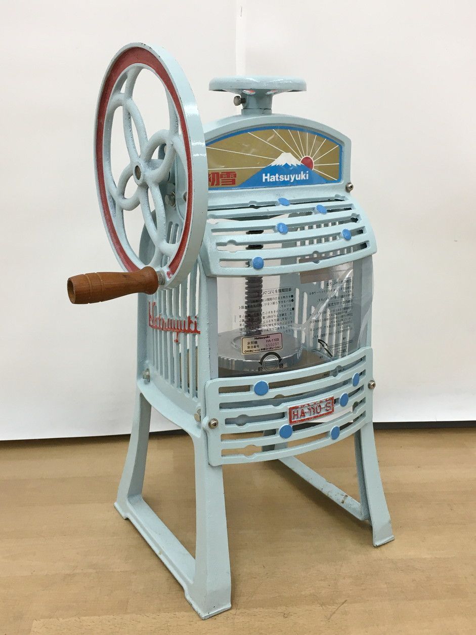 中部工機 初雪 手動式かき氷機 HA-110-S ※r2※ 業務用 かき氷機 初雪 手動式ブロックアイススライサー HA-110S