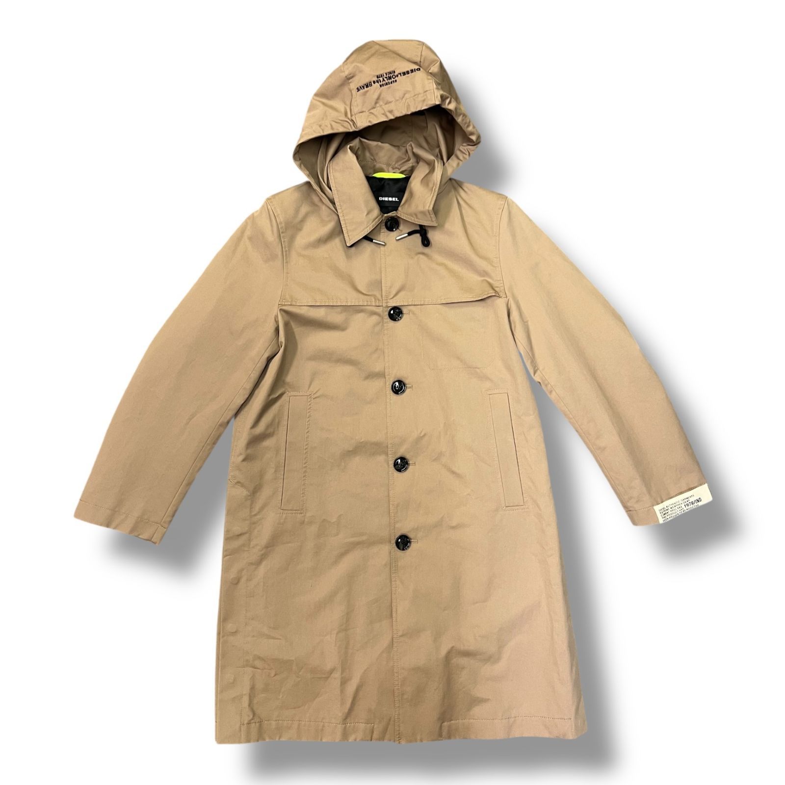 Diesel ベージュ ロングトレンチコート 国内正規 DIESEL Trench coat トレンチコート ロングコート ディーゼル