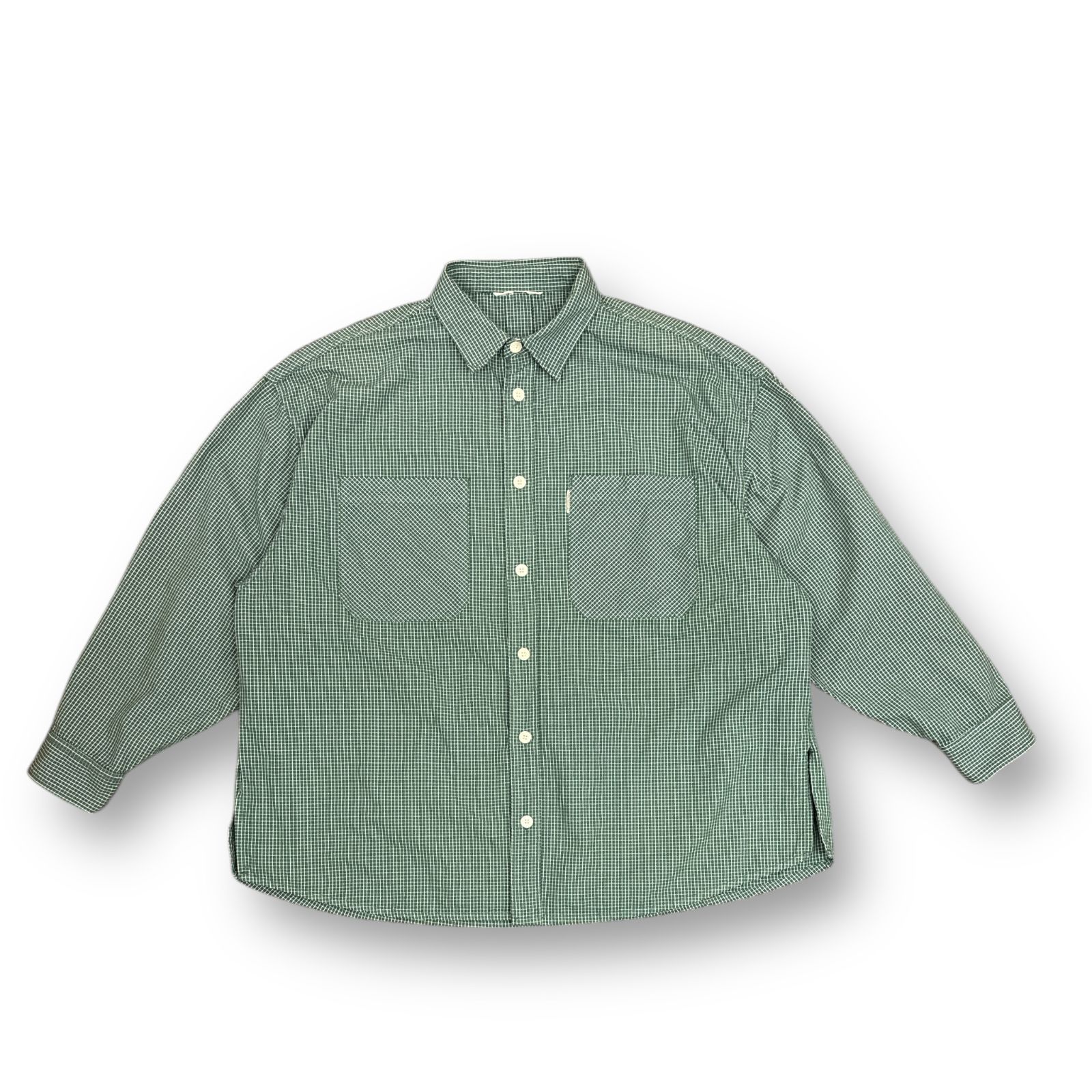 定価29700円 COOTIE PRODUCTIONS 23AW Garment Dyed Ripstop Check L/S 