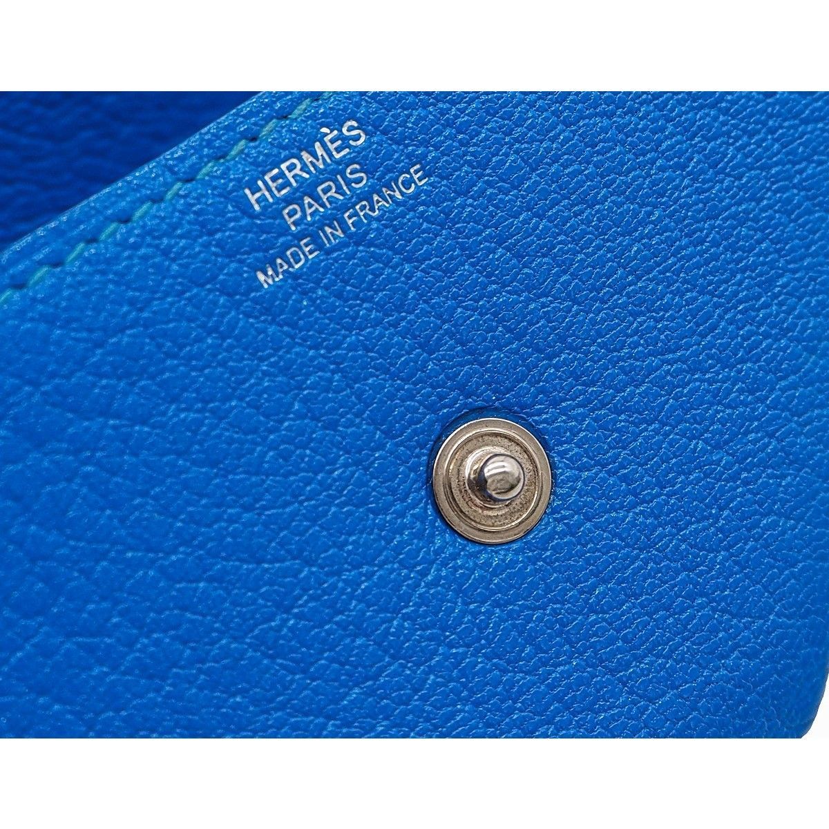 HERMES ルヴァンキャトル ケース 小銭入れ ブルー ユニセックス 楽天