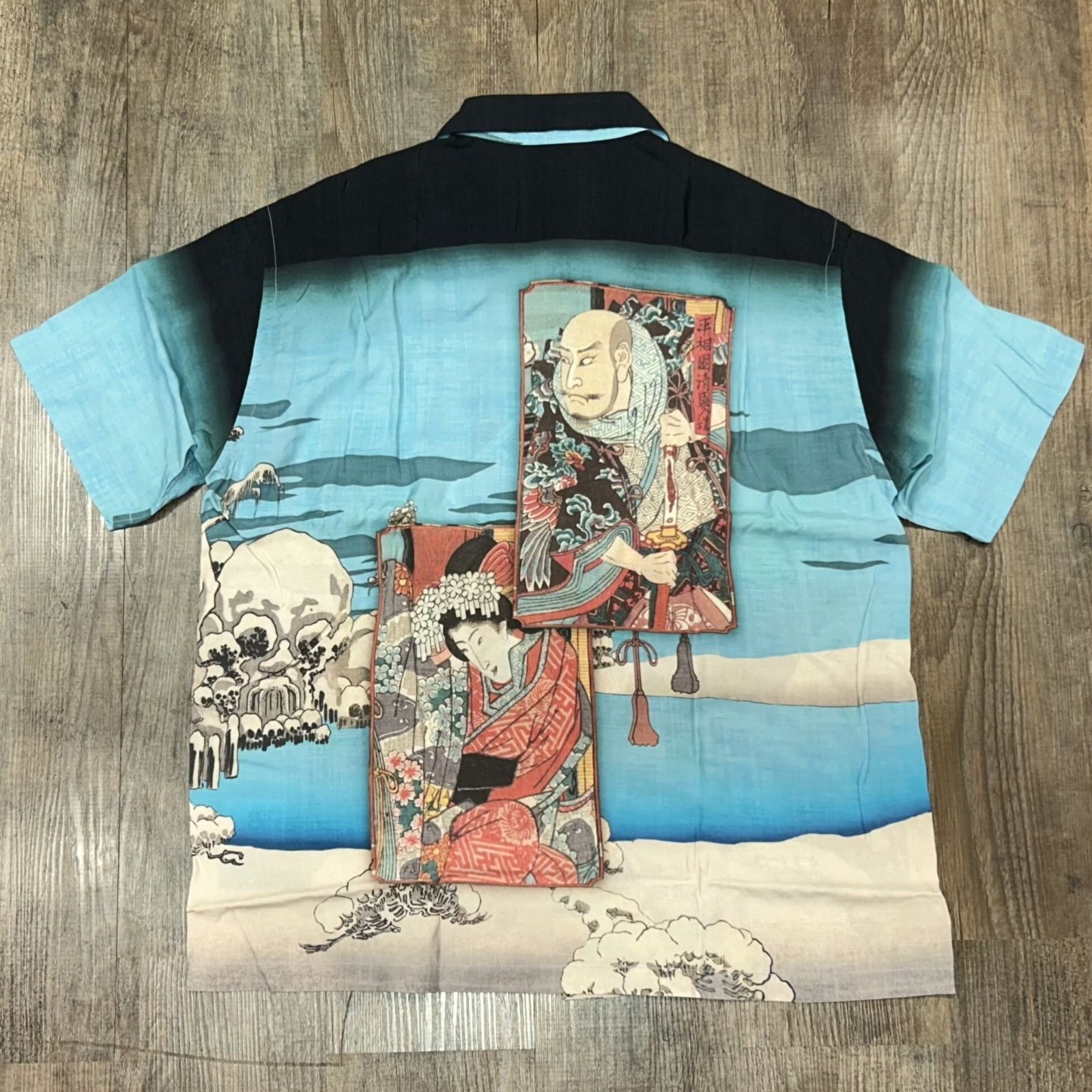 サンサーフ 歌川広重 スペシャル 浮世絵 アロハシャツ 広重ブルー アメカジハ ワイアン SS39130 125 ブルー Mサイズ USTAUSTRALIA_COM_AU