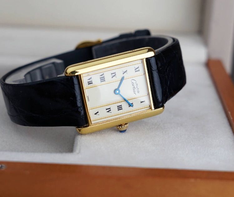 美品 カルティエ マスト タンク ゴールドライン LM Cartier