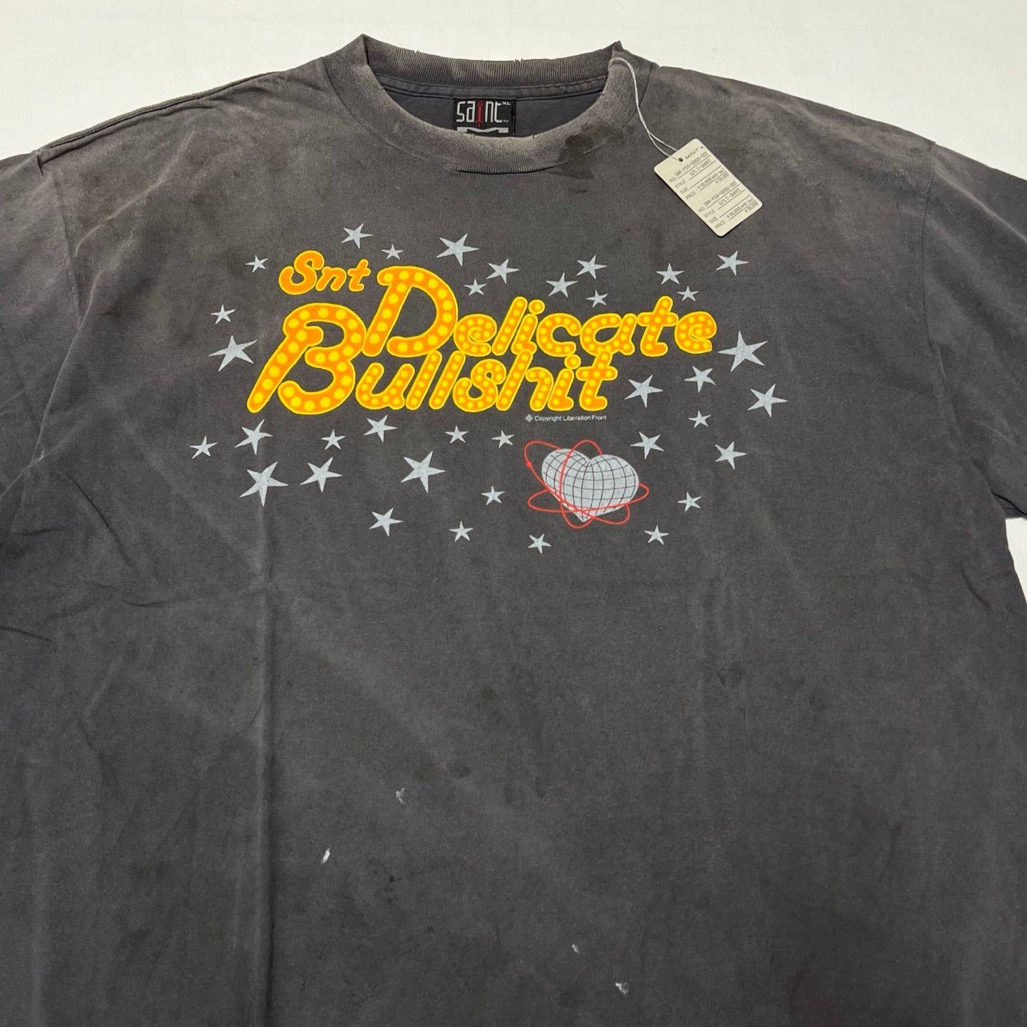 SAINT Mxxxxxx DELICATE BULLSHIT SS TEE/BLK - メルカリ