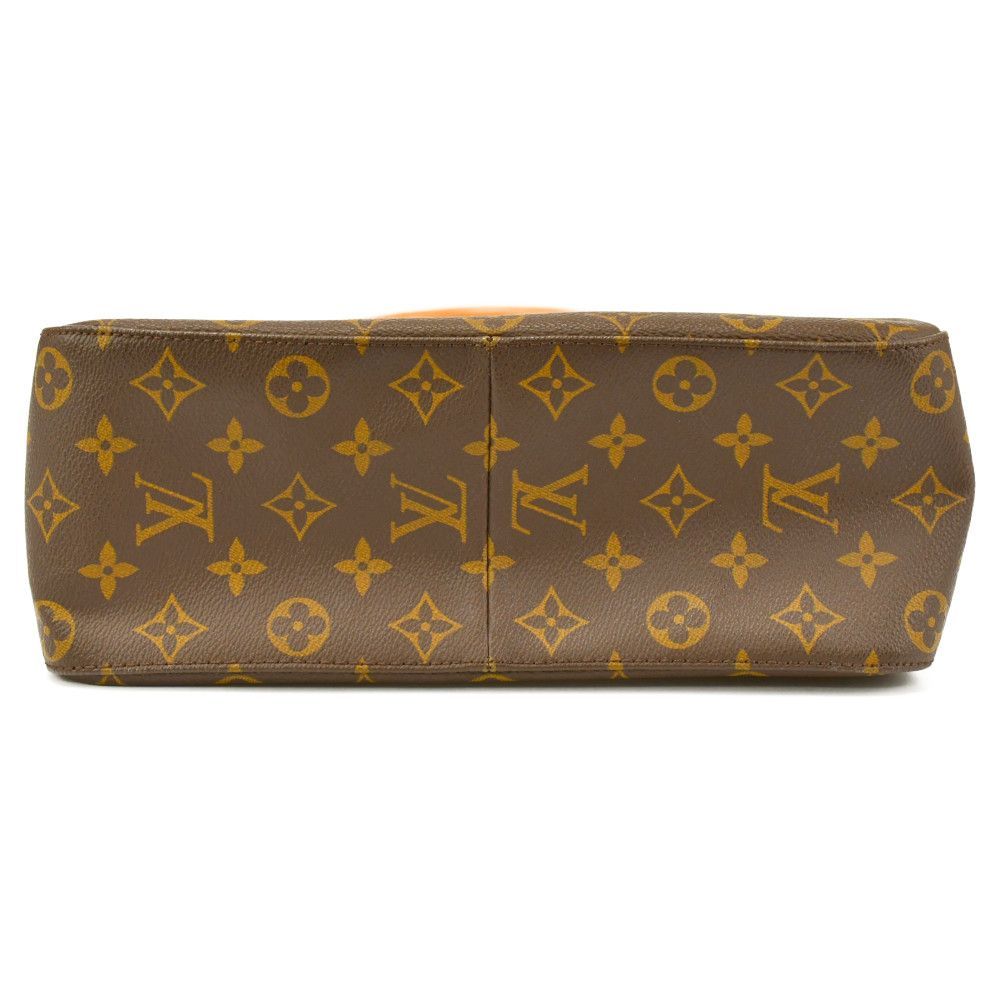 LOUIS VUITTON（ルイヴィトン）モノグラム ルーピングGM M51145 ブラウンPVCコーティングキャンバス ハンドバッグショルダーバッグ【中古】【程度ABランク】  - メルカリ