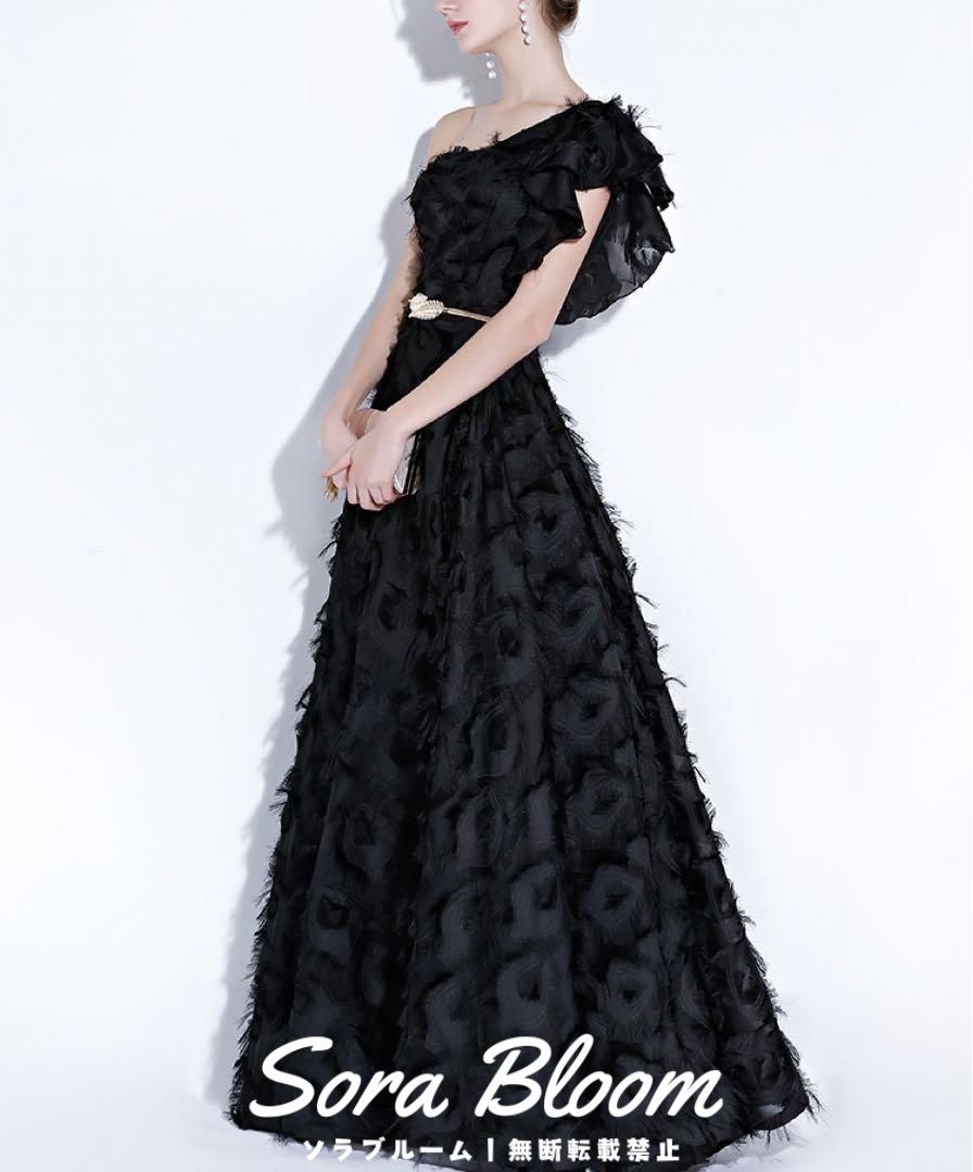 シンプルオシャレなワンショル イブニングドレス?.?