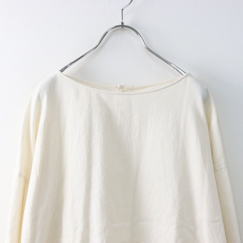 2022AW エヴァムエヴァ evam eva cotton wool back button shirt