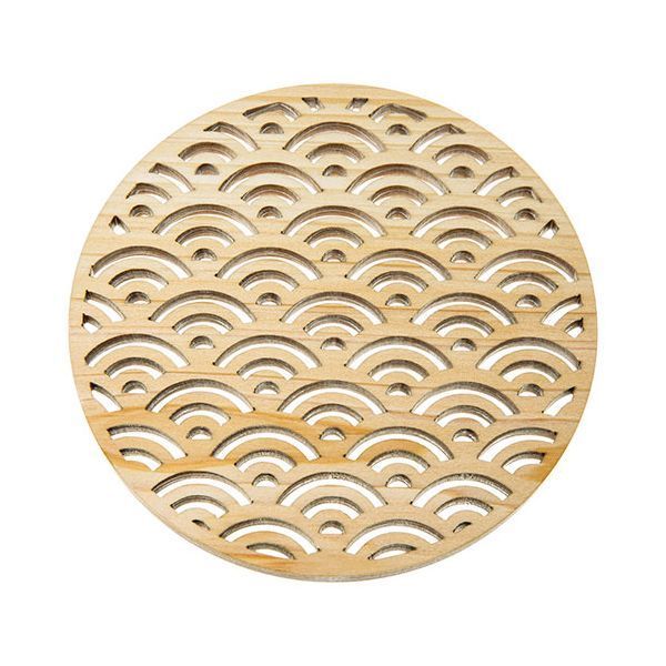 ヤマコー 用美 業務用 ひのき細密 長角料理箱 青海波 yamaco 38116