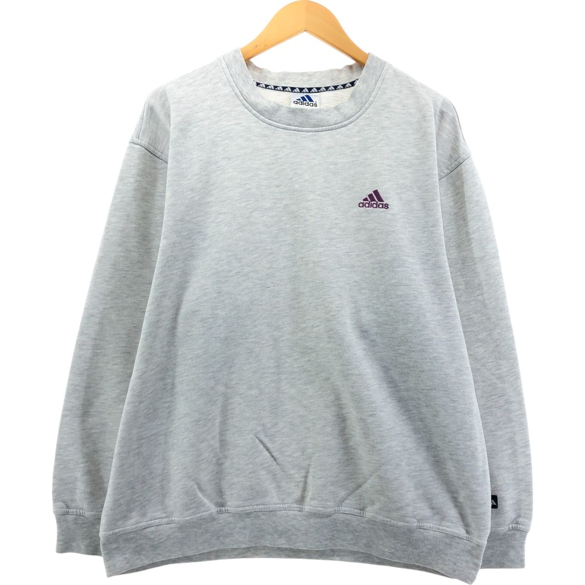 古着 90年代 アディダス adidas ワンポイントロゴスウェットシャツ トレーナー メンズL相当 ヴィンテージ|eaa557529