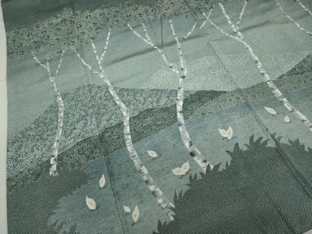 平和屋着物○染の聚楽 高橋泰三 色留袖 駒刺繍 正倉院花文 上代63万