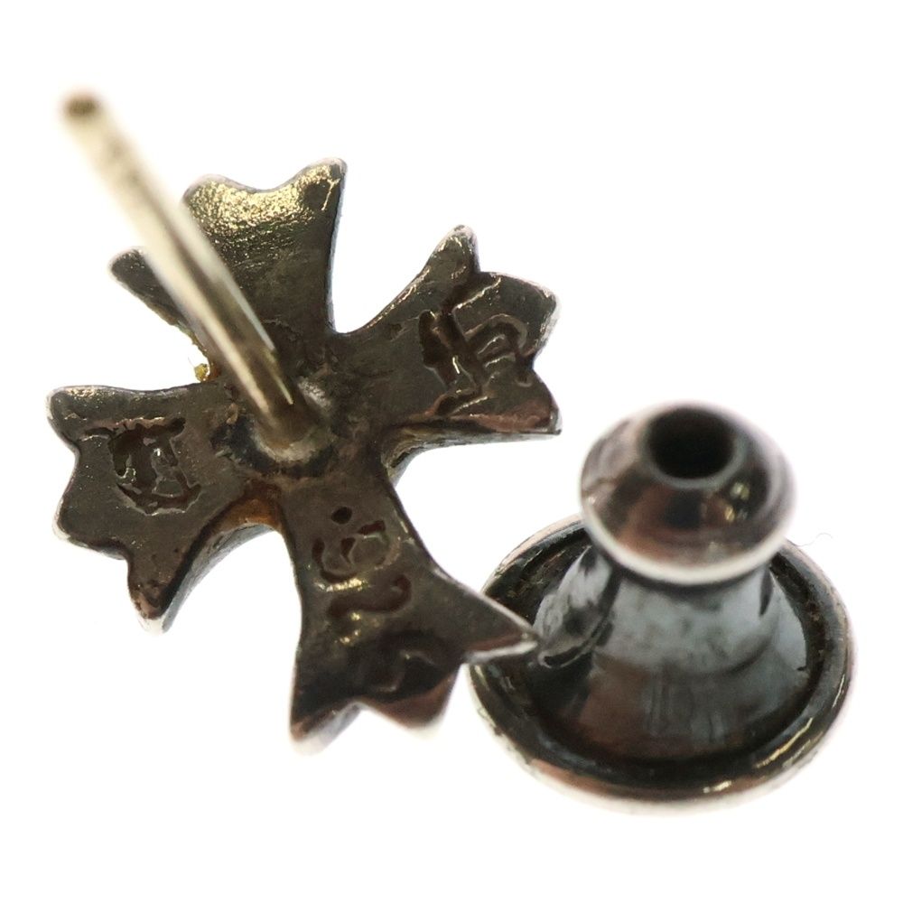 クロムハーツ　No2 CH CRS/CHクロススタッド　ピアス(あんしん鑑定済) CHROME HEARTS (クロムハーツ) No2 CH CRS CHクロス スタッズ