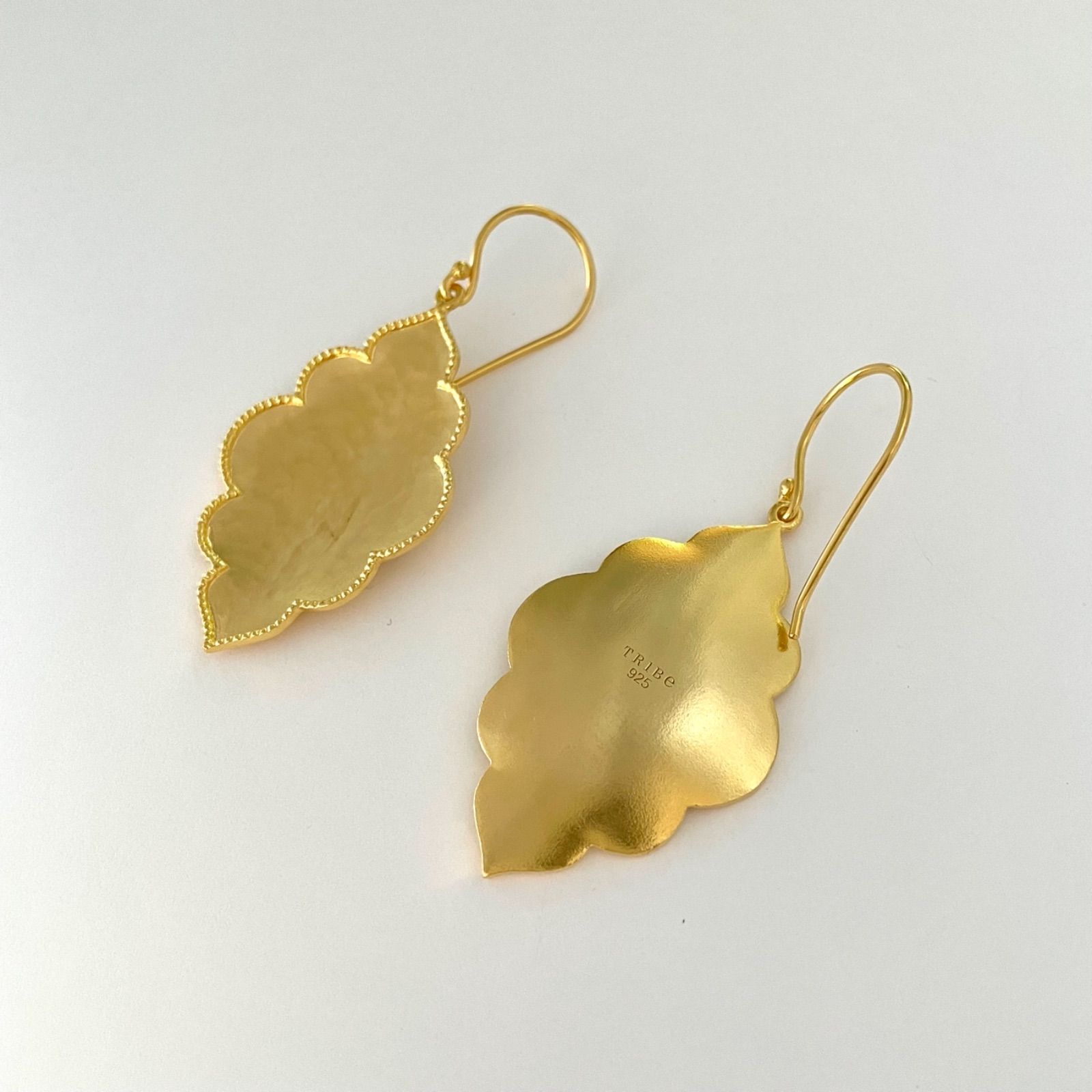 Gold plated 雲ピアス Amrapali