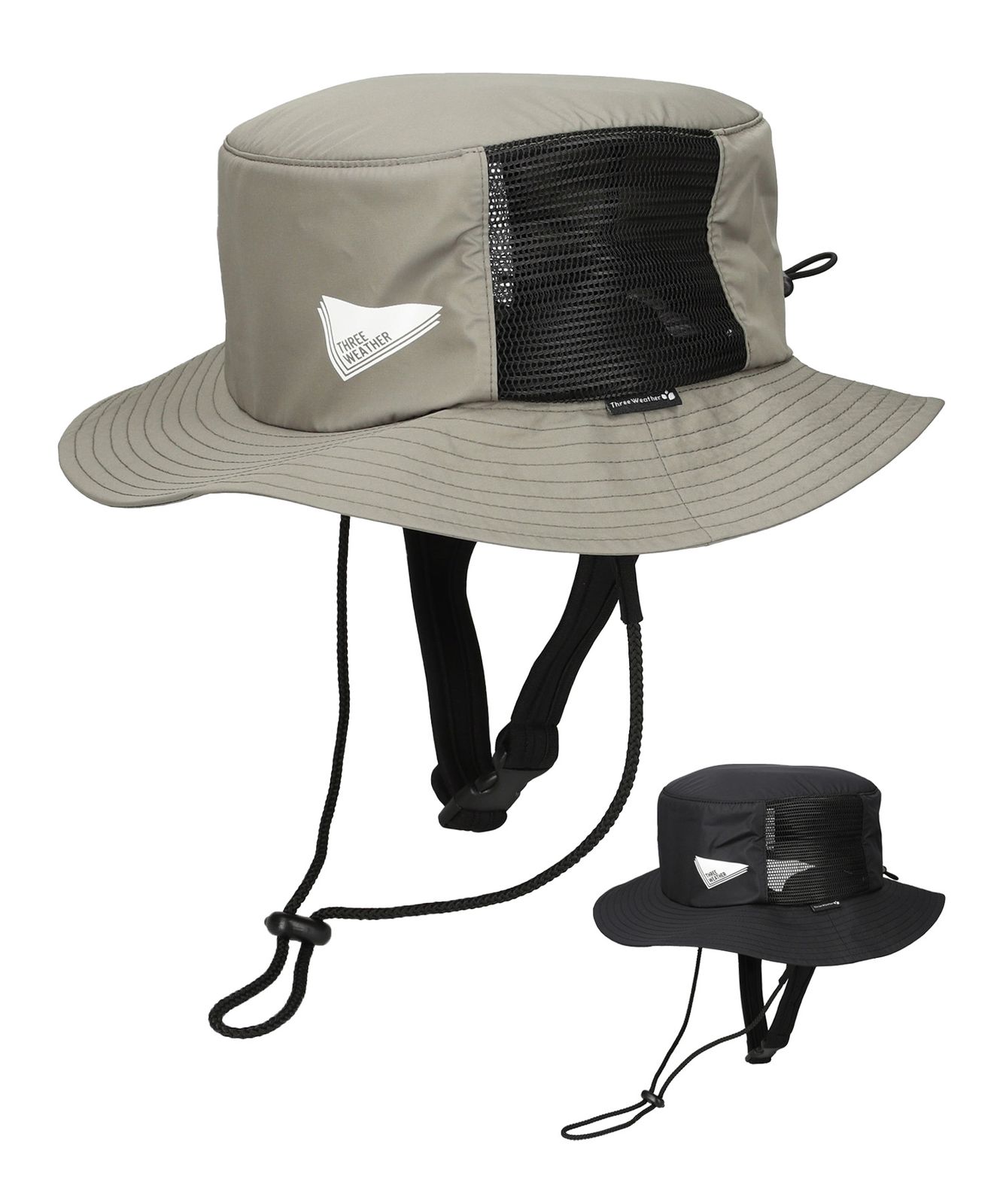 【ムラスポ公式】新品 THREE WEATHER スリーウェザー ハット メッシュ 防水 ロゴ SURF HAT H20FF TW25S9901