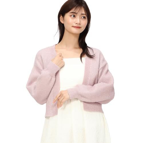 Size Free Size_Color ピンク ミッシュマッシュ カーディガン フィルムヤーンニットカーデ|MM418401 レディース MM418401 PINK