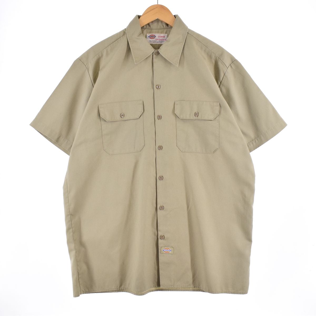 古着 ディッキーズ Dickies 半袖 ワークシャツ メンズXL/eaa335734