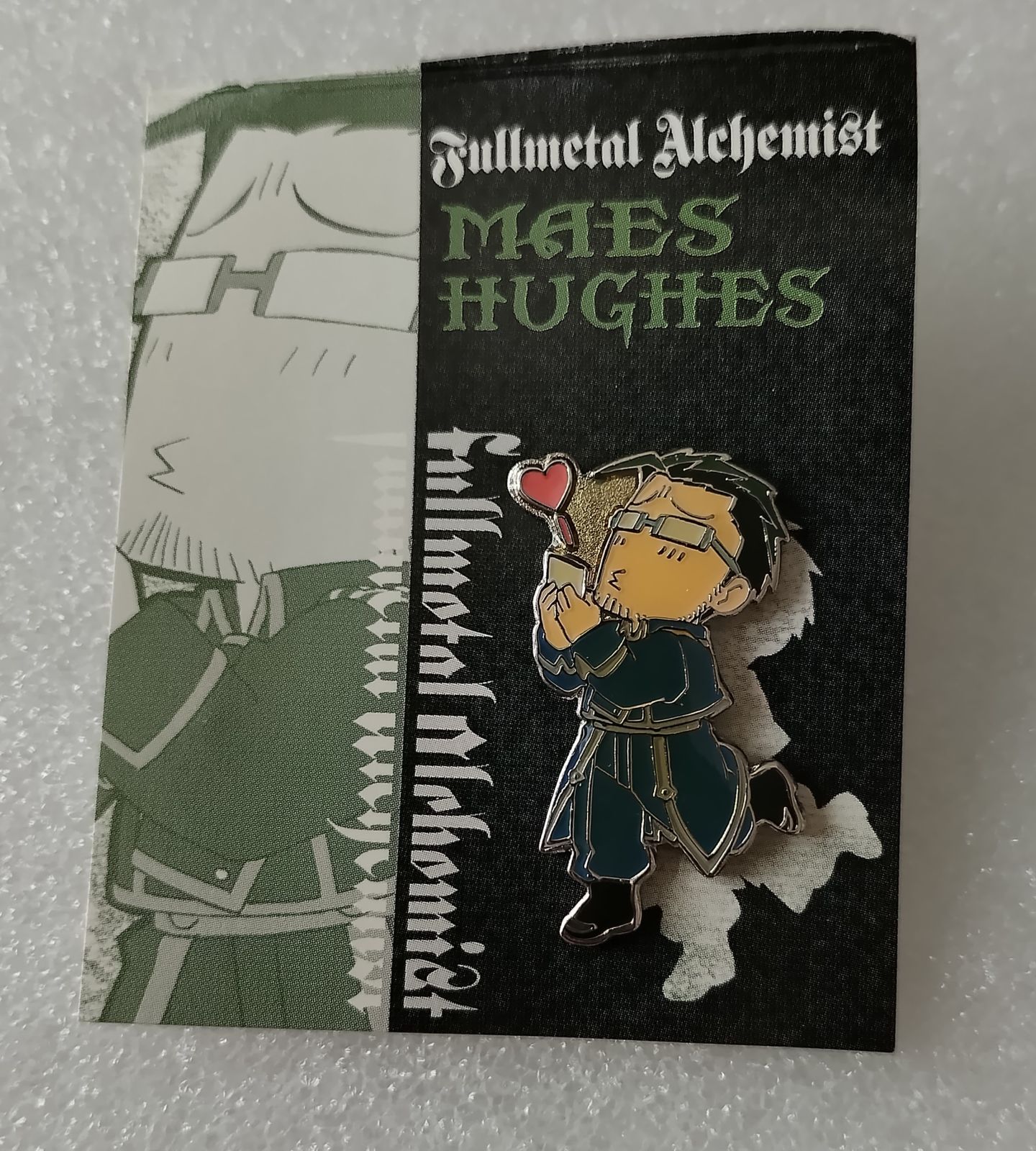 e#鋼の錬金術師#　ヒューズ　&　アームストロング　ピンバッジ e#鋼の錬金術師#ヒューズ&アームストロングピンバッジ