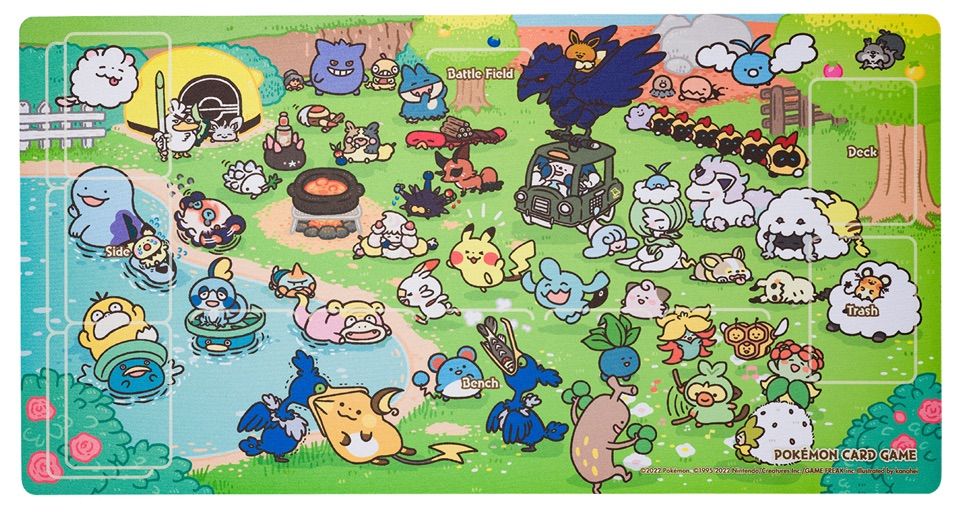 ゆるっと　ポケモン　ラバープレイマット　プレイマット　プレマ　ピカチュウ