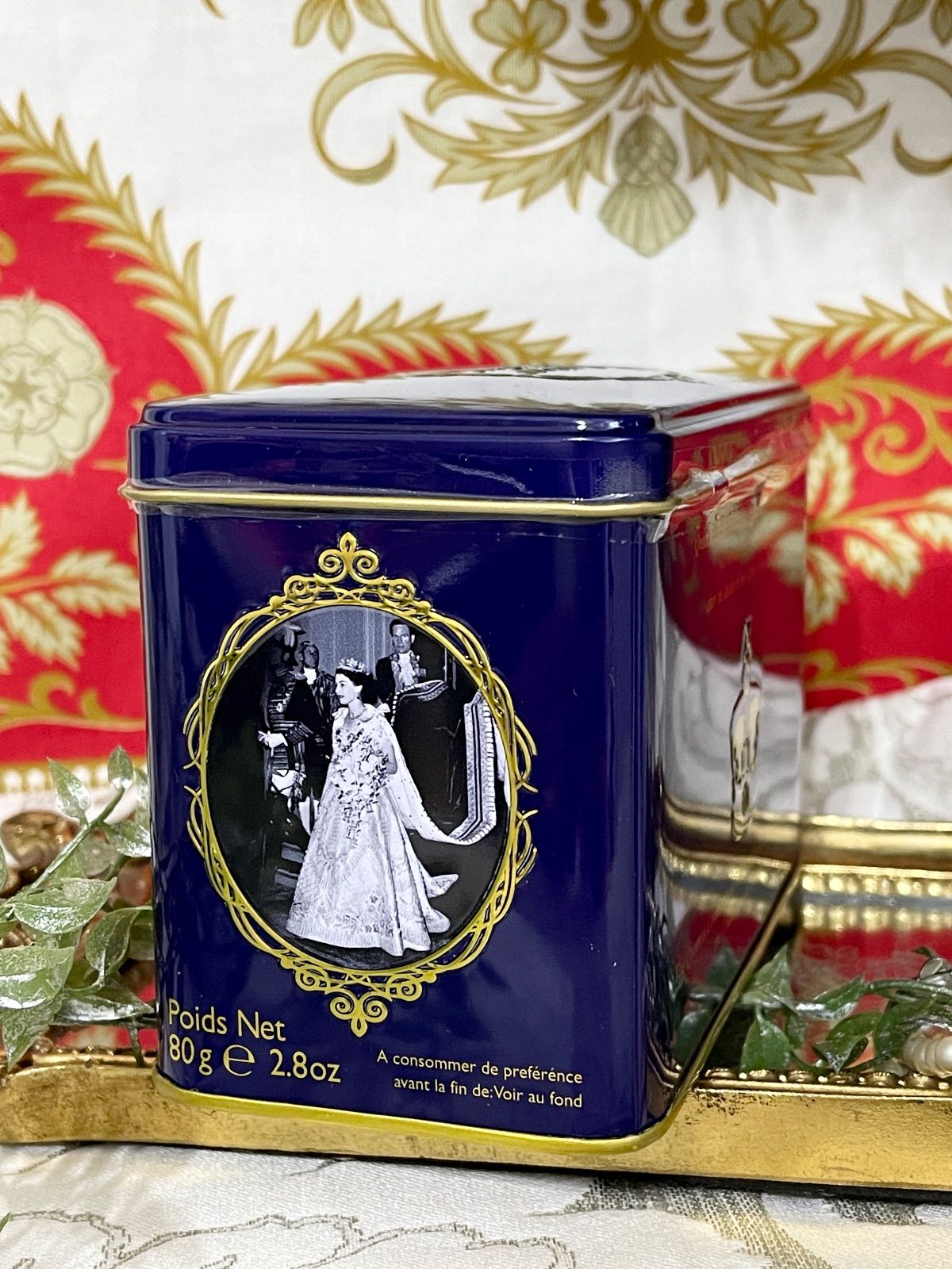 再入荷　!New English teas エリザベス女王 紅茶缶  イギリス-2