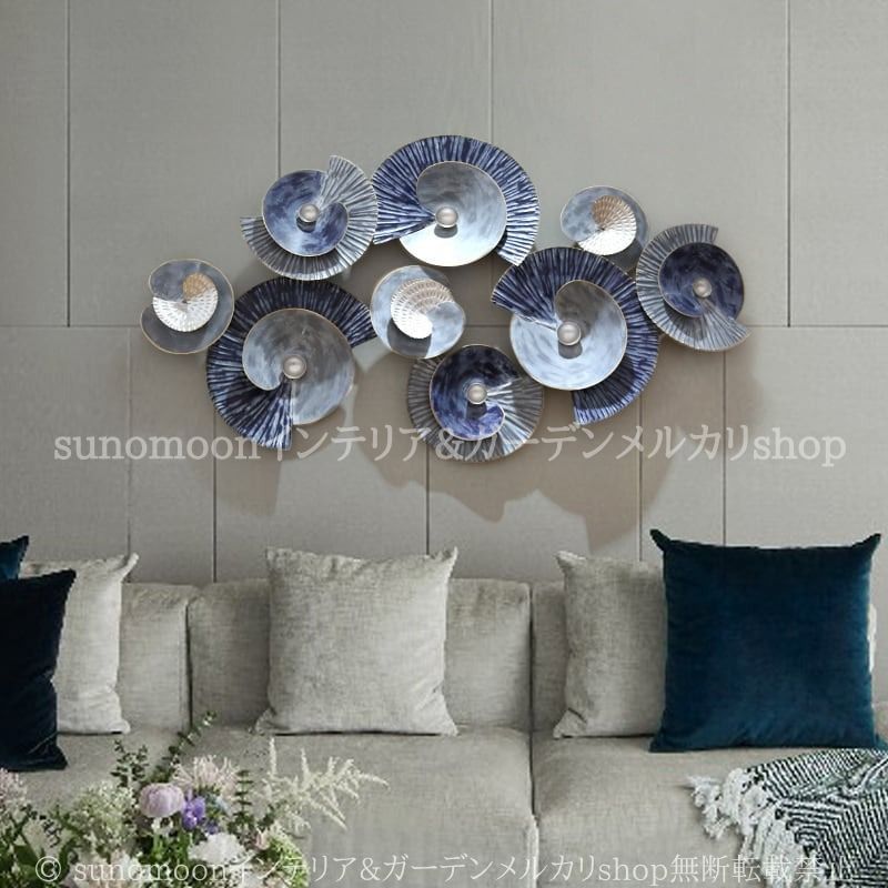 ヴィンテージ調 ウォール アート 海 貝殻 抽象的 壁掛け インテリア オブジェ 北欧 アンティーク調 レトロ調 おしゃれ かわいい リビング 玄関 カフェ バー NEXPOTALLINN_EU
