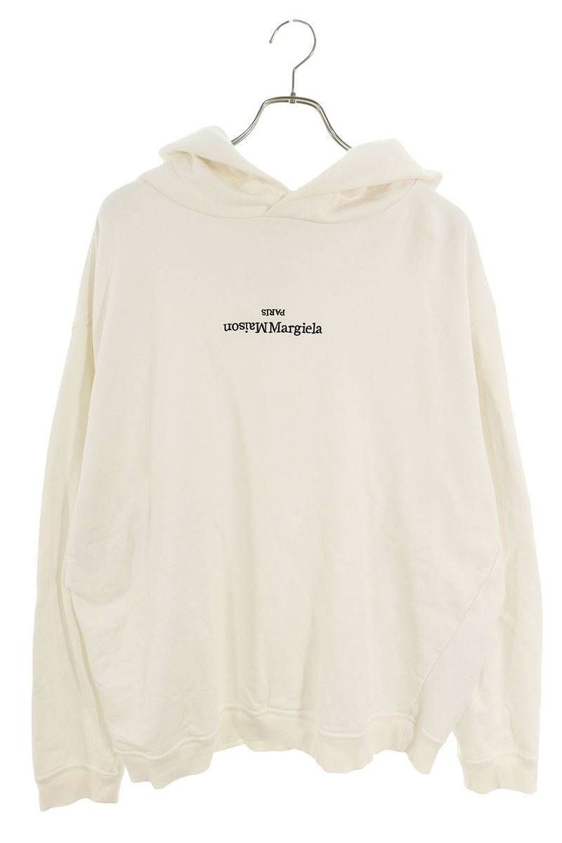 鑑定済】メゾンマルジェラ 逆さ刺繍ロゴ パーカー 21SS S50GU0167