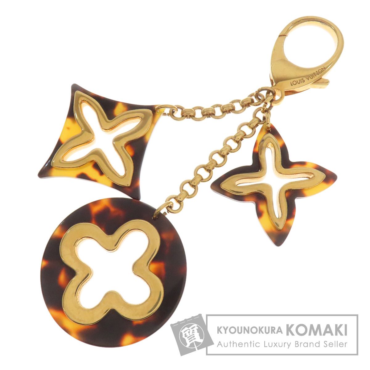 LOUIS VUITTON ルイヴィトン M65087 ビジュー サック アンソレンスチャーム キーホルダー 金属製 アクリル レディース